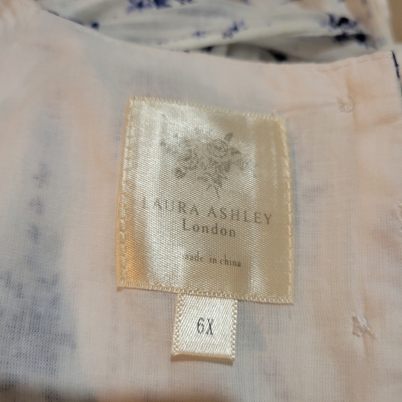 VINTAGE LAURA ASHLEY LONDON FIT AND FLARE DRESS - Picture 9 of 9